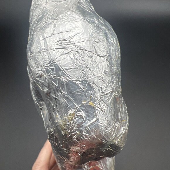 VTG Foil Wrapped Faux Chocolate Easter Bunny Rabbit Silver Decor 11in READ - Picture 15 of 16